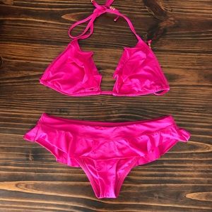 Vitamin A Pink Ruffle Bikini